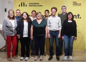 La nova executiva d'Esquerra Republicana de Vilafranca