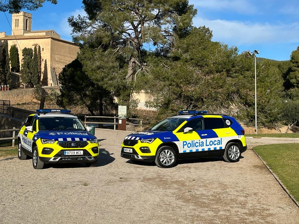 La policia de Sant Pere de Ribes incorpora dos nous vehicles i aparells de control i vigilància. Ajt Sant Pere de Ribes