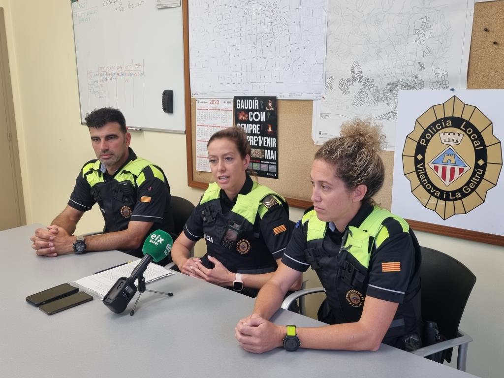 La policia local de Vilanova i la Geltrú augmenta la seva presència a les xarxes socials. Ajuntament de Vilanova