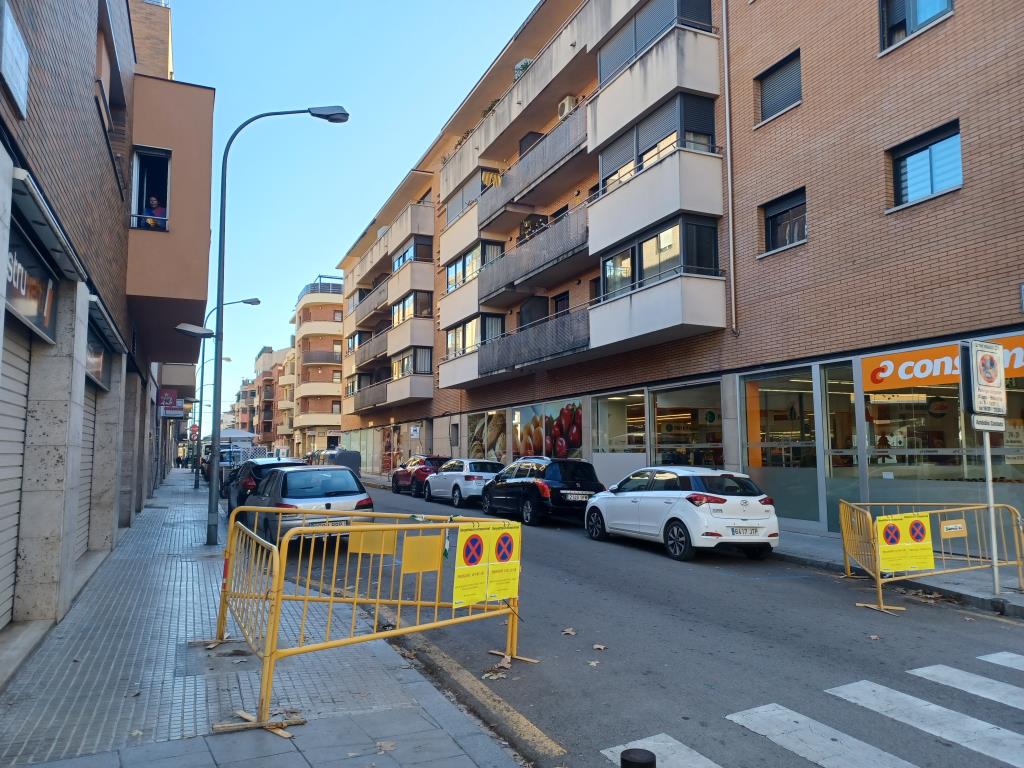 La reurbanització del carrer Tossa de Mar de Vilafranca continuarà després de les festes. Ajuntament de Vilafranca