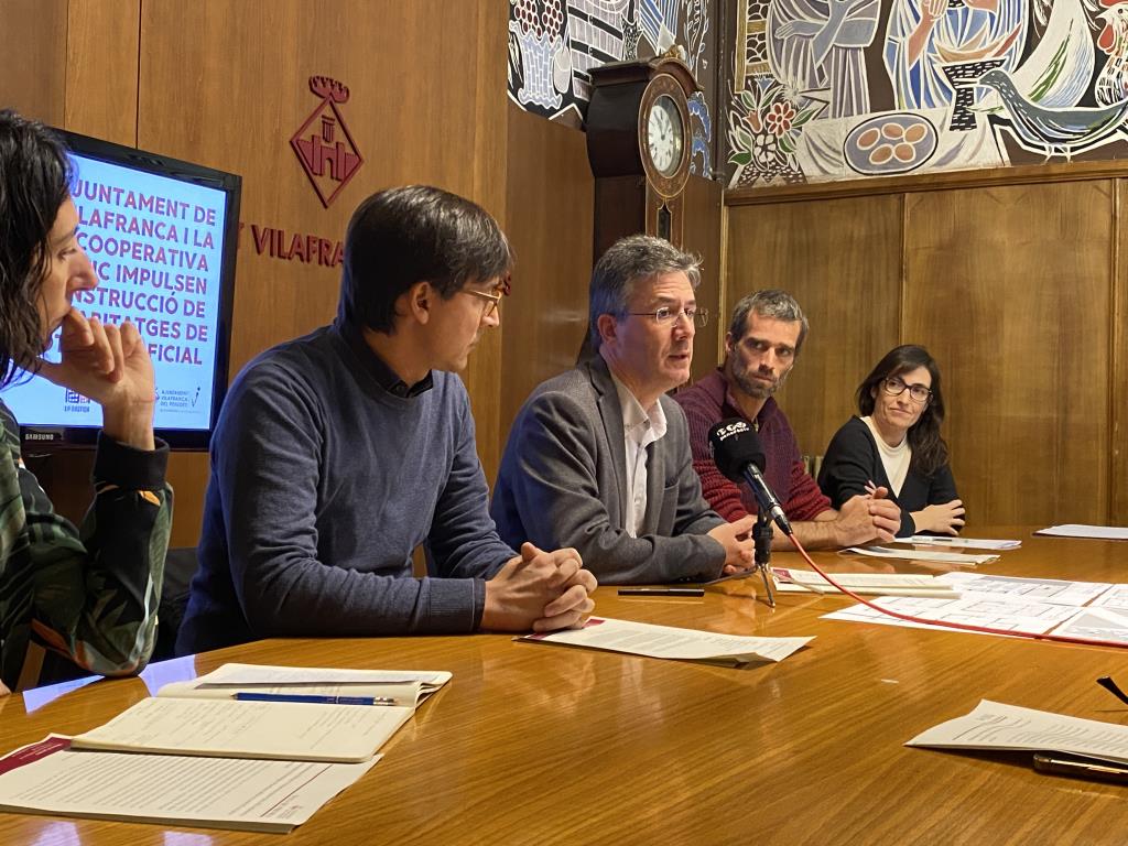 L’Ajuntament de Vilafranca i la cooperativa Sostre Cívic impulsen la construcció de 24 habitatges de protecció oficial. Ajuntament de Vilafranca