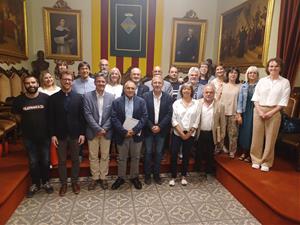 L'alcalde Pere Regull i 8 regidors de l'Ajuntament de Vilafranca s'acomiaden en el darrer ple del mandat. Ajuntament de Vilafranca