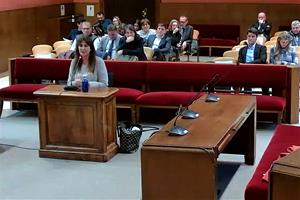 Laura Borràs, a l'inici del judici al TSJC. ACN / Jordi Borras