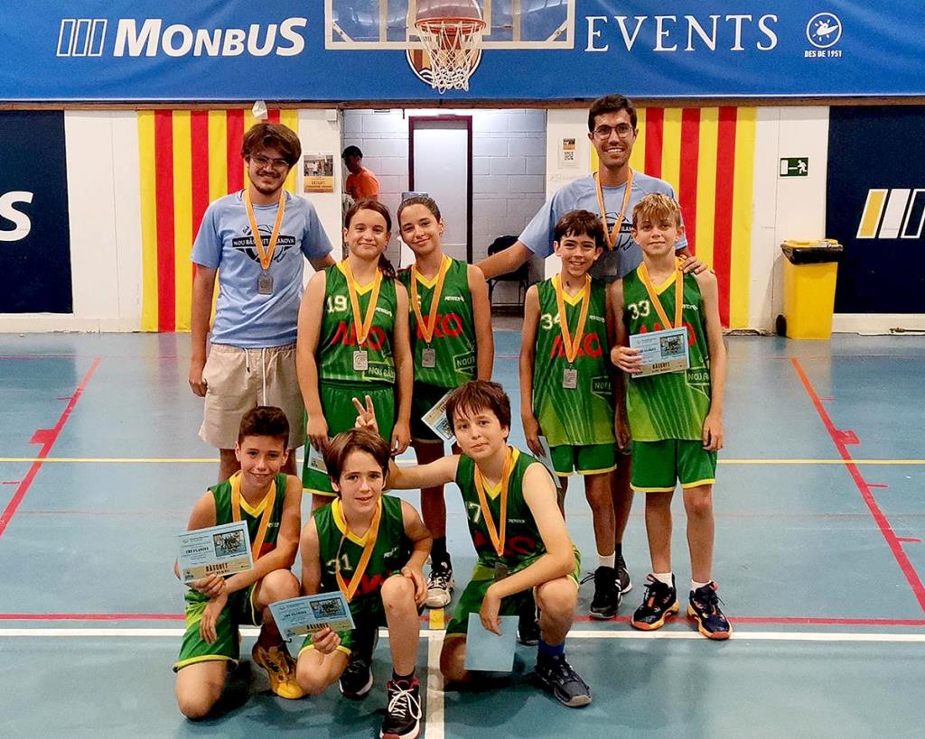 L’equip Aleví Blau de l’Escola Canigó. Eix