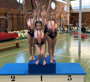 Les gimnastes de l’AE Gimnàstica Baix Penedès 