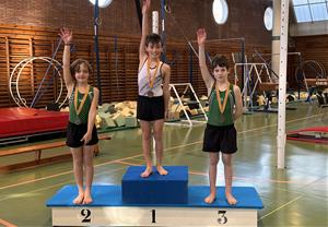 Les gimnastes de l’AE Gimnàstica Baix Penedès 