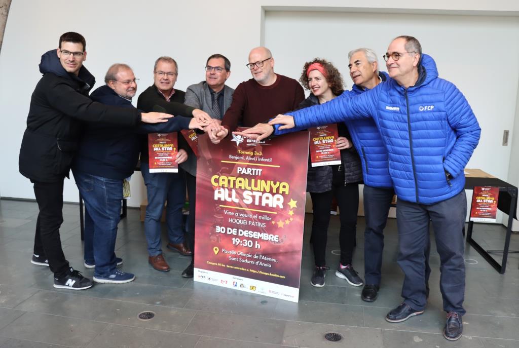 Les grans estrelles de l'hoquei patins es citen a Sant Sadurní. Ajt Sant Sadurní d'Anoia