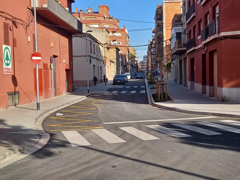 Les obres de reurbanització del carrer Tossa de Mar de Vilafranca acaben aquest divendres. Ajuntament de Vilafranca