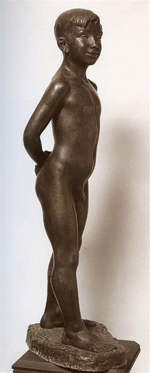 L'estàtua del “Nu de nen” de Josep Cañas a Banyeres del Penedès