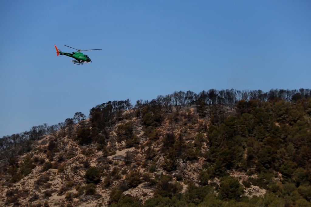 L’incendi de Calafell entra en fase de control, després de calcinar 24 hectàrees. ACN