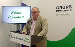 Lluís Navarrete, portaveu del Grup Municipal Primer el Vendrell. Eix