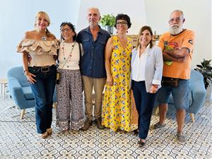 Mercedes Marco, Lourdes Martínez, Joan Nadal, Lourdes Roca, Rosa Huguet i  Ramon Pujolà . Ajuntament de Canyelles