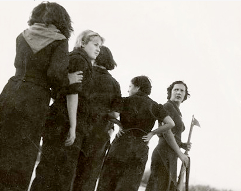 Milicianes als afores de Barcelona, agost de 1936. Gerda Taro