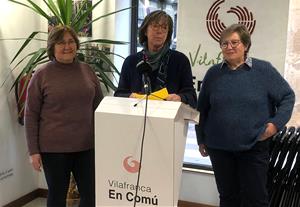 Montse Romagosa amb Elvira Mestres i Montse Rodríguez. Eix