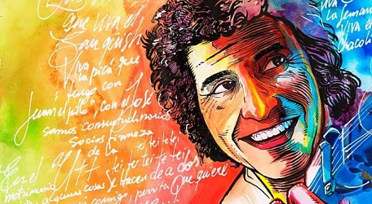 Mural homenatge a Victor Jara. Eix