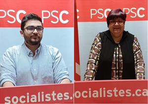Núria Güell i Christian Martínez, candidats del PSC a les alcaldies de Bellvei i Santa Oliva. EIX