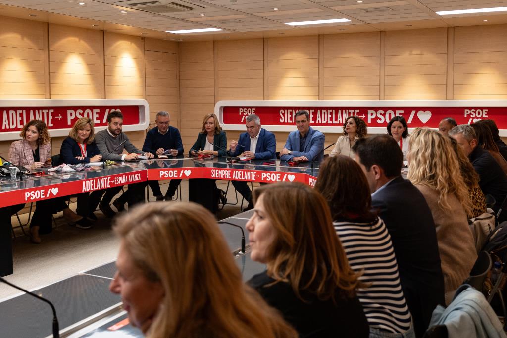 Pedro Sánchez i el comitè federal del PSOE. ACN