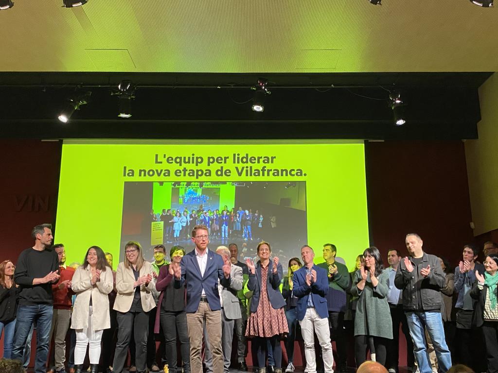 Pere Sàbat presenta l’equip al complet de la candidatura amb representació de tots els barris. ERC