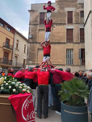 Pilar de 4 de dol dels Minyons de l'Arboç. Eloi Miralles Figueres