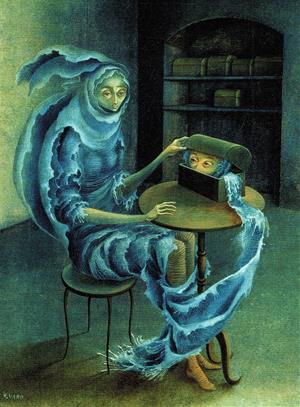 Pintura de Remedios Varo - La trobada, 1959