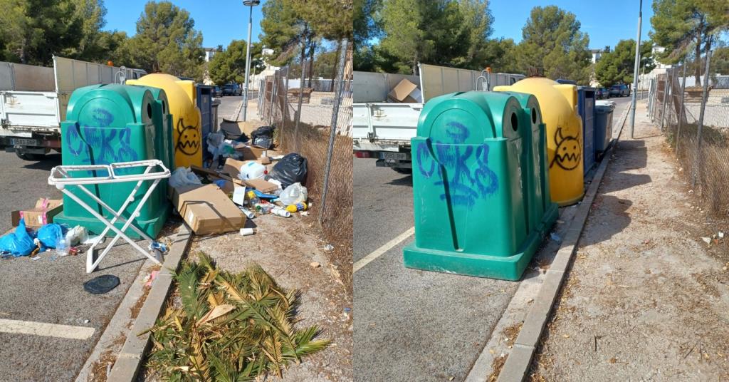 Pla de xoc a Cunit per buidar els carrers d’abocaments de residus. Ajuntament de Cunit