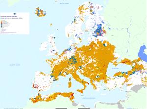 Pla d'Urgell, Tarragonès i Baix Penedès, entre l'1% de territoris de la UE en alerta per sequera, segons Copernicus