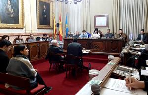 Ple de l'Ajuntament de Vilanova. Eix