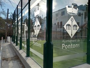 Pontons inaugura una pista de pàdel