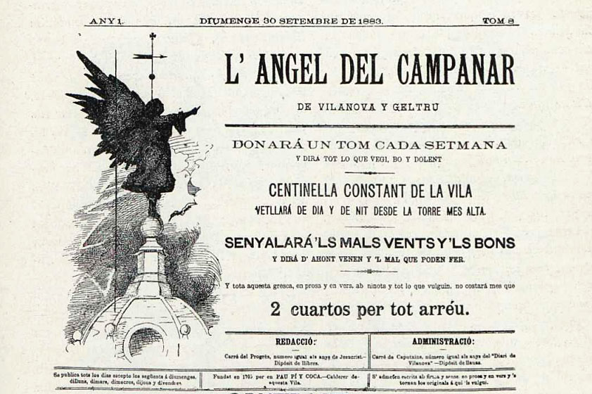 Portada de l'Àngel del Campanar. Arxiu G. Galceran