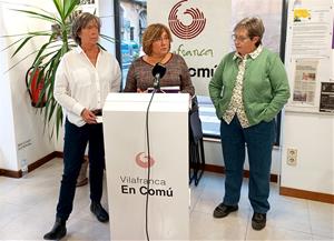 Presentació de Vilafranca en Comú de les seves propostes als Pressupostos 2024. Eix