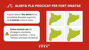 Protecció Civil activa les alertes per pluges intenses sobretot al Pirineu, fort vent i onatge a tot el litoral