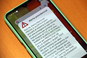 Protecció Civil repetirà la prova d'alertes al mòbil al Penedès el 13 de juny. ACN