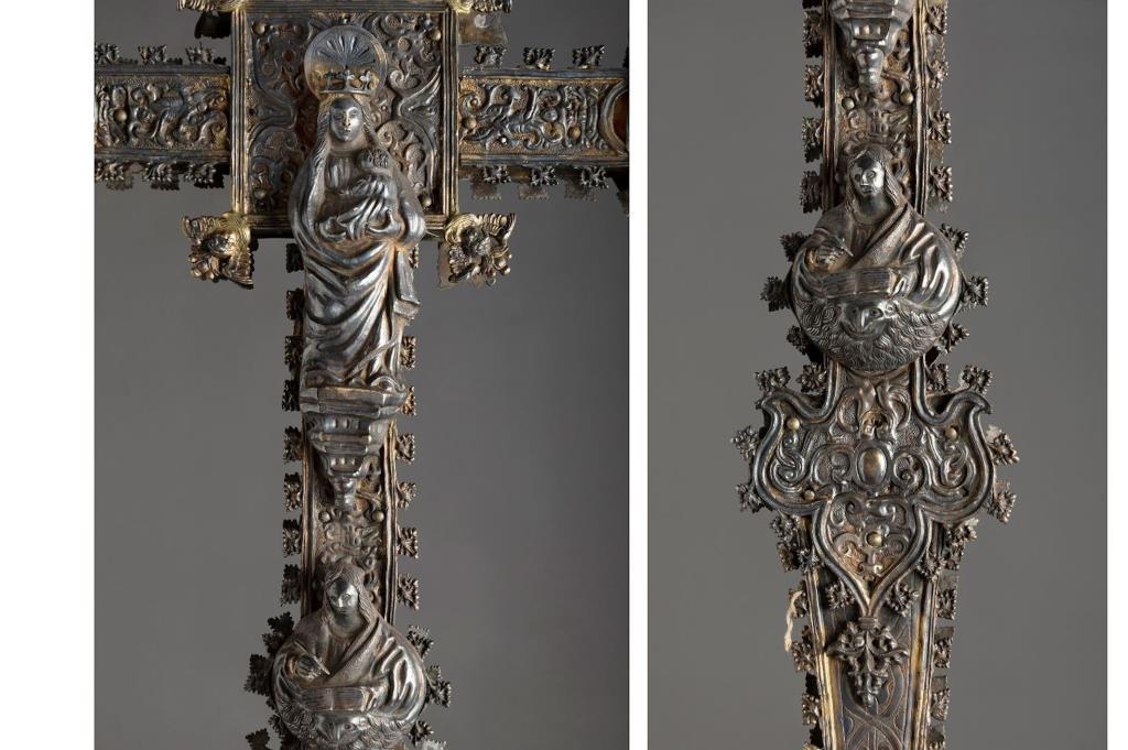 Recuperada una creu gòtica sostreta d’una parròquia de Sant Martí Sarroca als anys 80. ACN
