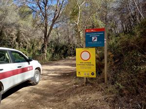 Restringits els accessos als parcs del Garraf, Olèrdola i Foix per risc extrem d'incendi. Diputació de Barcelona
