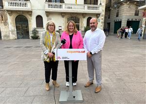 Roda de premsa d'ERC Penedès a Vilafranca. Eix