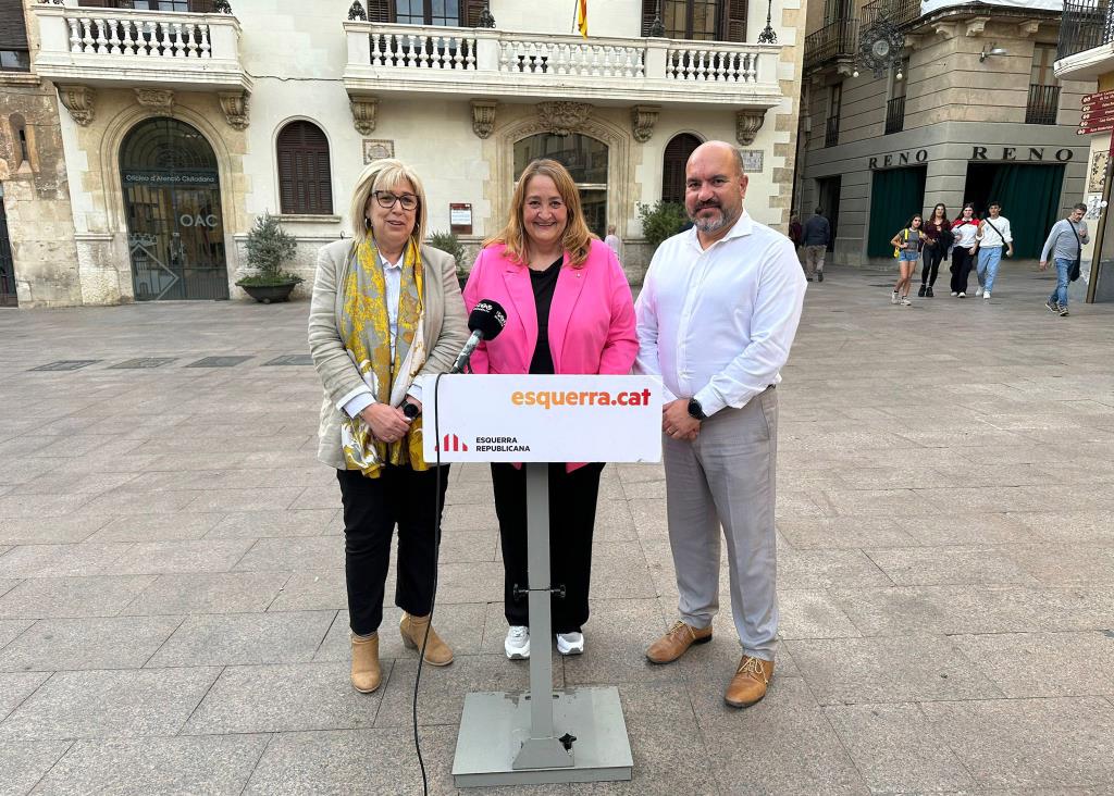 Roda de premsa d'ERC Penedès a Vilafranca. Eix