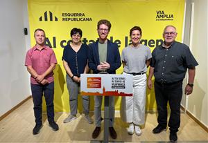 Roda de premsa d'ERC Vilafranca. Eix