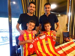 Santi Triguero i Gerard Boira nous entrenadors del FC Vilafranca . Eix