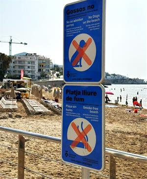 Sitges disposa de les dues primeres platges sense fum