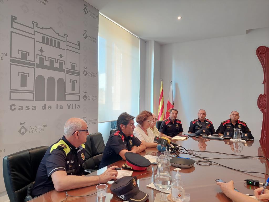 Sitges incrementarà la presència policial als carrers els dies de més afluència de persones. Ajuntament de Sitges