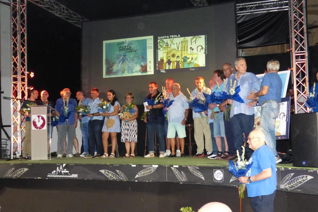 Sitges presenta la Festa Major 2023 amb la colla d'Ex-Geganters dels Gegants Vells de Sitges com a pendonistes. Ajuntament de Sitges