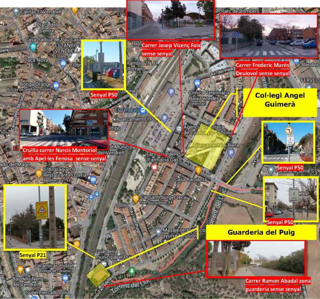 Situació actual al barri Puig i Pelàg. Eix