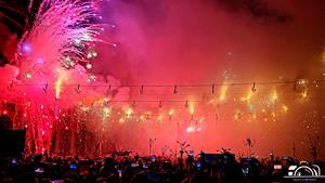 Sostre de foc a la plaça de la Vila. Fran Lorenzo