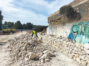 S’ultimen les obres de l’itinerari de vianants i bicicletes entre Puigmoltó i la rotonda de la C-32. Ajt Sant Pere de Ribes