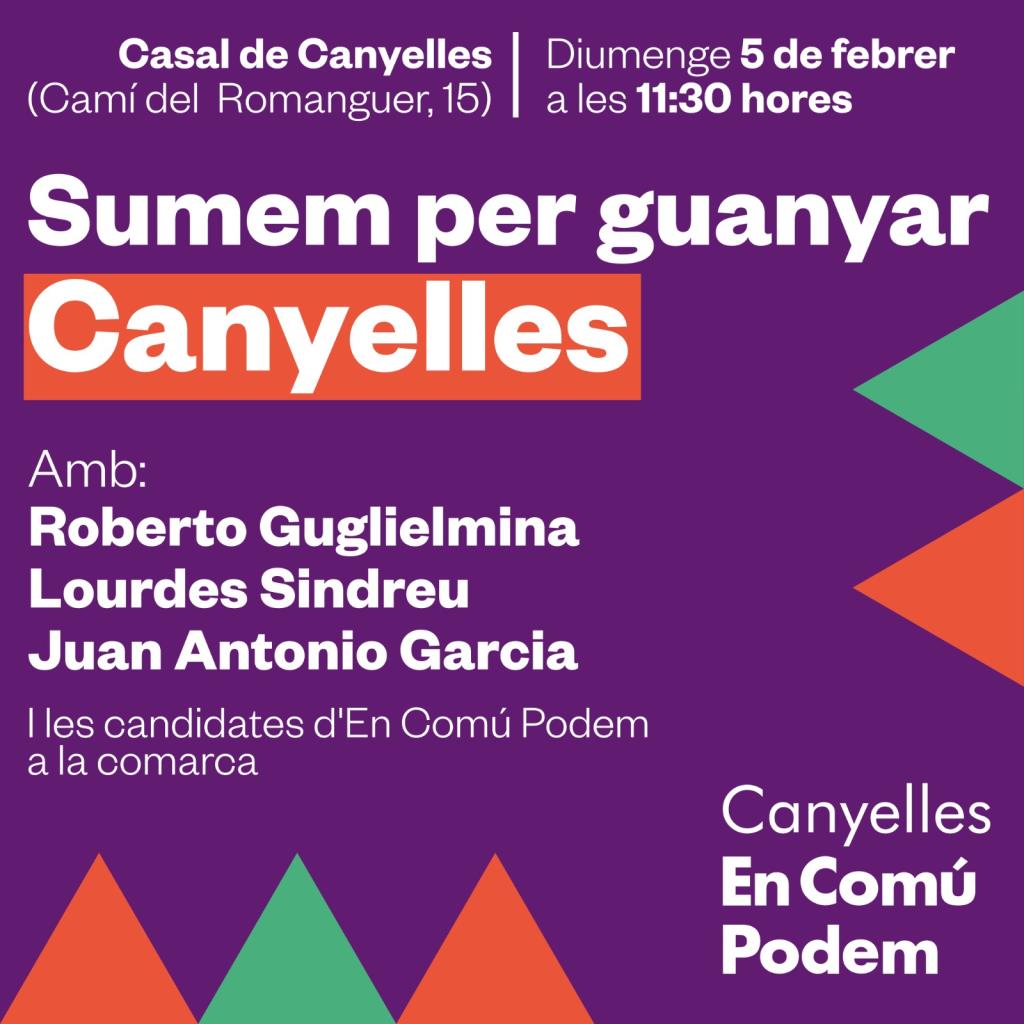 Sumem per Guanyar Canyelles. EIX