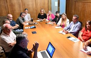 Trobada entre la Comissió del Pla Territorial de l’associació i els Diputats de les 4 comarques de la Vegueria. Eix