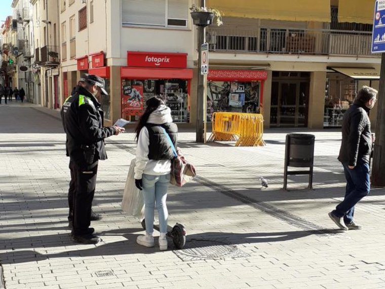 Una vintena de denúncies a la campanya de control de vehicles de mobilitat personal a Vilanova. Ajuntament de Vilanova