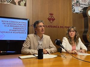 Vilafranca obre un nova convocatòria de subvencions per a la rehabilitació energètica d’habitatges i locals. Ajuntament de Vilafranca