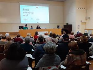 Vilanova presenta el Banc de la memòria oral de la dictadura franquista. Ajuntament de Vilanova