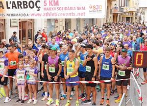 8a Cursa i Marxa solidària 5k contra el Càncer de l’Arboç. Eix
